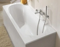 Квариловая ванна Villeroy&Boch Oberon 160 x 75 см, белый alpin, UBQ160OBE2V-01 - Gidratop.ru изображение