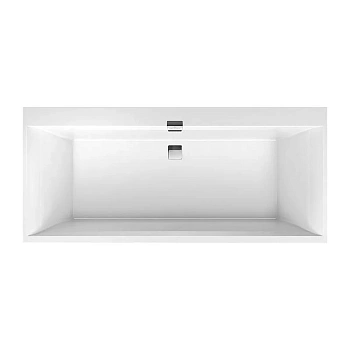 Квариловая ванна Villeroy&Boch Squaro Edge 12, 180 х 80 см, альпийский белый, UBQ180SQE2DV-01