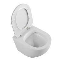 Унитаз подвесной безободковый BelBagno SFERA-R BB046CHR/BB076SC - Gidratop.ru изображение