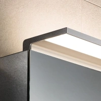 Зеркальный шкаф Keuco Royal L1 13605171301, 120 см, с подсветкой, алюминий серебристый - Gidratop.ru изображение