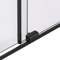 Душевая перегородка Walk-In VSW-1WSL120GSB, 1200*2000, черный матовый, стекло янтарь - Gidratop.ru изображение