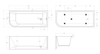 Акриловая ванна BELBAGNO BB712-1700-730-R - Gidratop.ru изображение
