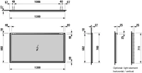 Зеркало Laufen Frame 25 4474089001441, 130 см - Gidratop.ru изображение