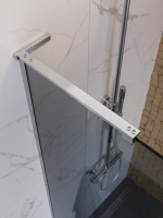 Душевая перегородка BelBagno UNO-L-1-TB-110-GR-Cr - Gidratop.ru изображение