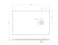 Душевой поддон из искусственного мрамора в комплекте с сифоном BelBagno UNO TRAY-MR-UNO-AH-140/90-35-W-NO - Gidratop.ru изображение
