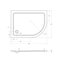 Поддон SMC CEZARES TRAY-M-RH-120/90-550-35-W-L - Gidratop.ru изображение