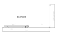 Душевой уголок Dice VSR-4D8016CL, 1600*800, хром, стекло прозрачное - Gidratop.ru изображение