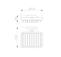 Мыльница с держателем WONZON & WOGHAND GRAFFITY, Темный графит (WW-9324) - Gidratop.ru изображение