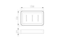 Мыльница с держателем WONZON & WOGHAND LOTTE, Брашированное золото (WW-8324-BG) - Gidratop.ru изображение