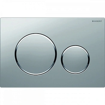 Клавиша Geberit Sigma Type 20 115.882.JQ.1, двойной смыв, глянцевый хром (не оставляет отпечатки пальцев)
