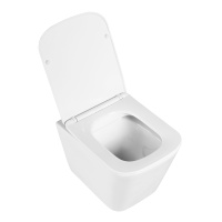 Комплект 3 в 1 Унитаз подвесной с сиденьем BelBagno DUE BB3103CHR/SC + Система инсталляции для унитазов BelBagno BB002-80  с кнопкой смыва BB014-SR-BIANCO - Gidratop.ru изображение