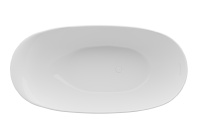 Ванна акриловая Vincea VBT-601-1600, 1600*800*580, цвет белый, щелевой перелив - Gidratop.ru изображение