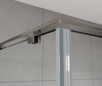 Душевой уголок Arno VSR-1A8015CL, 1500*800, хром, стекло прозрачное - Gidratop.ru изображение