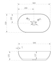 Раковина накладная ABBER Stein AS2611 белая матовая - Gidratop.ru изображение