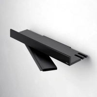 Корзинка для душа Keuco Reva 12859370000, с стеклоочистителем, цвет черный матовый - Gidratop.ru изображение