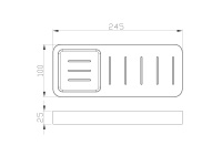 Мыльница с держателем WONZON & WOGHAND LOTTE, Брашированное золото (WW-8332-BG) - Gidratop.ru изображение