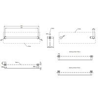 Gessi Emporio accessories полотенцедержатель для крепления на стекло, 60 см, цвет: Finox Brushed Nickel - Gidratop.ru изображение