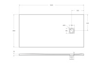Душевой поддон из искусственного мрамора в комплекте с сифоном BelBagno UNO TRAY-MR-UNO-AH-160/80-35-W-CR - Gidratop.ru изображение