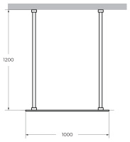 душевая перегородка CEZARES LIBERTA-L-2-100-120-BR-Cr - Gidratop.ru изображение