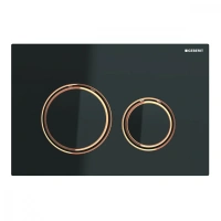 Клавиша Geberit Sigma Type 21 115.650.SJ.1, металл, черный/красное золото - Gidratop.ru изображение