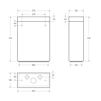 Бачок CEZARES STYLUS CZR-151-T - Gidratop.ru изображение