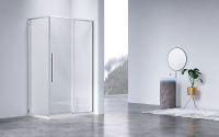 Душевой уголок Slim-N VSR-4SN9014CL, 1400*900, хром, стекло прозрачное - Gidratop.ru изображение