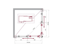 Душевой уголок BelBagno UNO-195-A-2-95-P-Cr - Gidratop.ru изображение