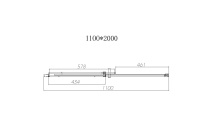 Душевая дверь Dice VDS-4D120CL, 1200, хром, стекло прозрачное - Gidratop.ru изображение