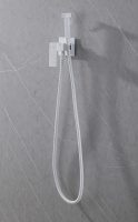 Смеситель ABBER Daheim AF8226W с гигиеническим душем,белый матовый - Gidratop.ru изображение