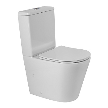Унитаз-компакт безободковый BelBagno FLAY-TOR BB2149CP-TOR/SC/BB2149T