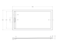 Поддон из искусственного мрамора CEZARES TRAY-AS-AH-160/80-30-W - Gidratop.ru изображение