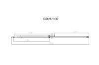 Душевая дверь Dice VDS-4D150CLGM, 1500, вороненая сталь, стекло прозрачное - Gidratop.ru изображение