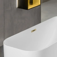 Квариловая ванна Villeroy&Boch Finion 170 x 70 см UBQ177FIN7A200V101, фурнитура шампань - Gidratop.ru изображение
