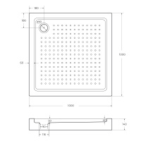 Акриловый поддон CEZARES TRAY-A-A-100-15-W0 - Gidratop.ru изображение