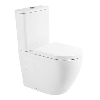 Унитаз-компакт безободковый BelBagno SFERA-R BB2141CPR/BB865SC