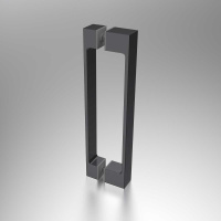 Душевая дверь Alpha VDP-3AL700CLGM, вороненая сталь, стекло прозрачное - Gidratop.ru изображение